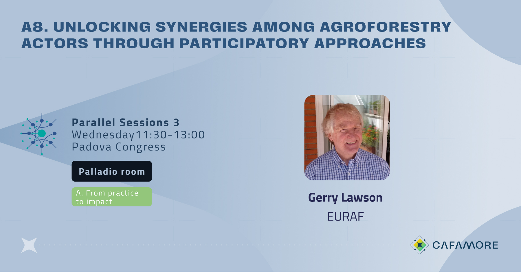 Session A8: Unlocking Synergies Among Agroforestry Actors Through Participatory Approaches with Gerry Lawson